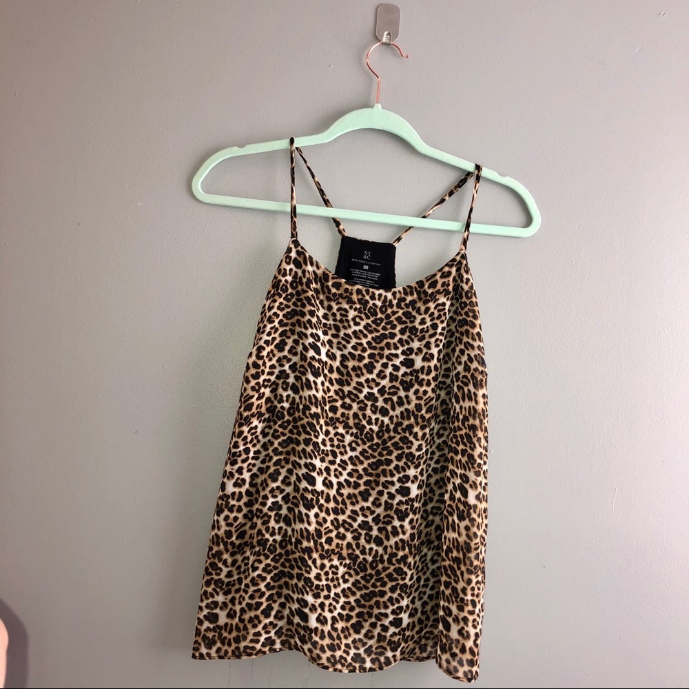 NY & Company Cheetah Top Size XS NWOT